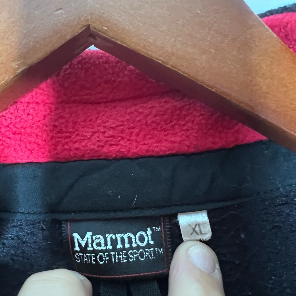 Marmot - Men’sBblack and Red fleece - XL - Fast Shipping - Picture 4 of 4